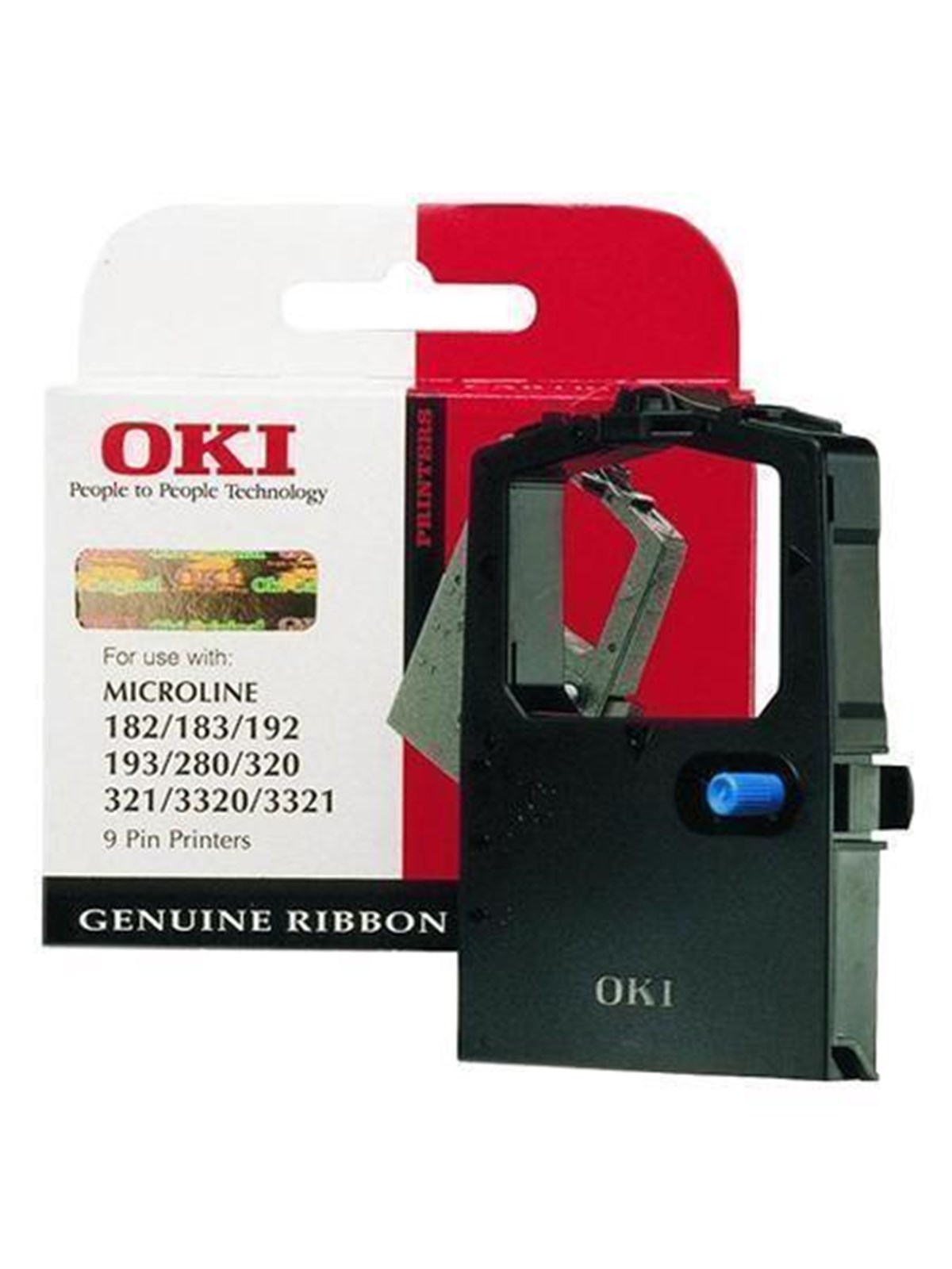 OKI Ribbon/black 9pin 1000sh f 100-300 - Print-bånd Sort, Printerpatron Og Toner