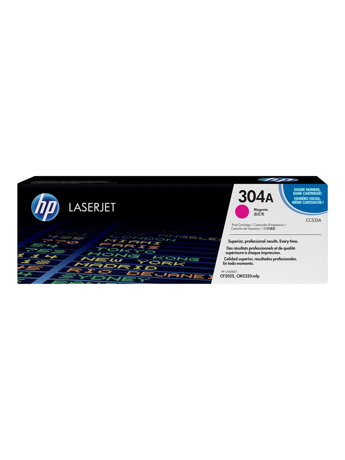 HP 304A / CC533A Magenta Toner - Lasertoner Magenta, Printerpatron Og Toner