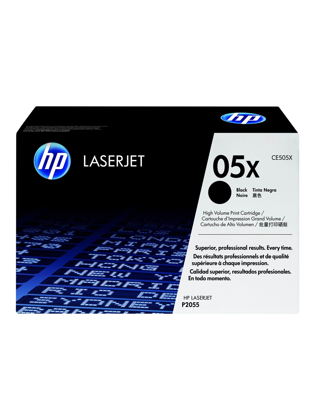 HP 05X / CE505X - Black Toner - Lasertoner Sort, Printerpatron Og Toner