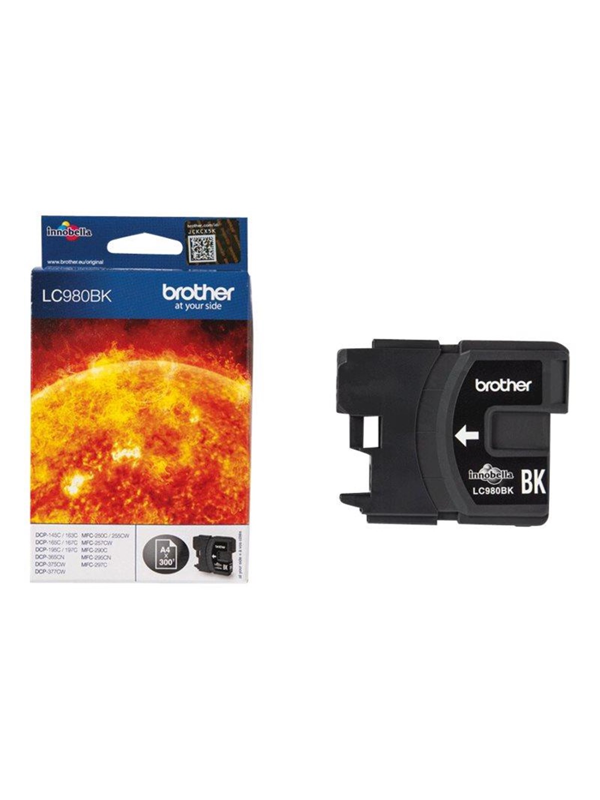Brother LC980BK / LC 980BK, Printerpatron Og Toner