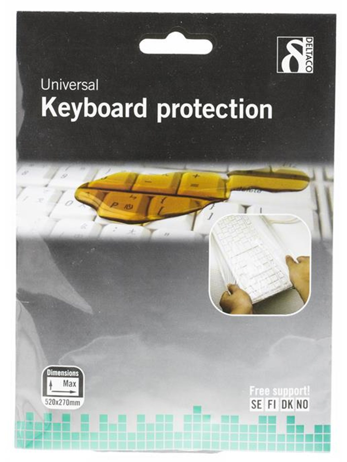 Deltaco Keyboard Protection Cover, Systemtilbehør