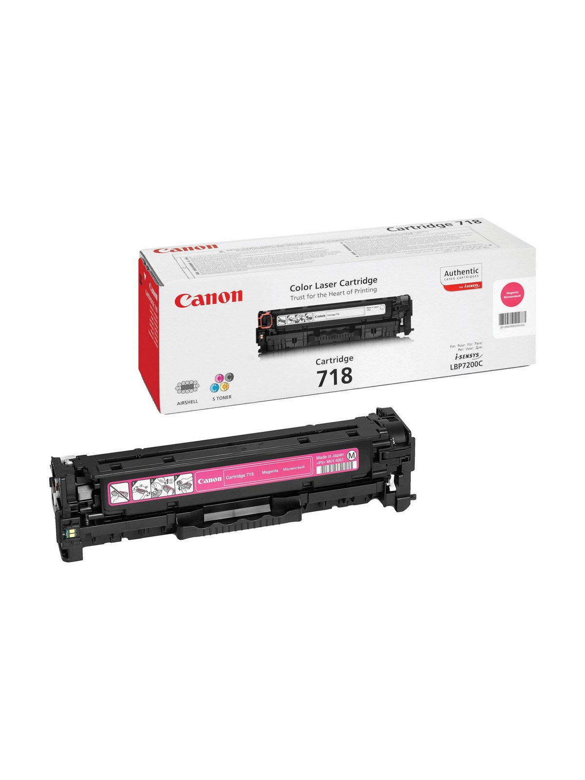 Canon CRG 718 / 2660B002 Magenta, Printerpatron Og Toner
