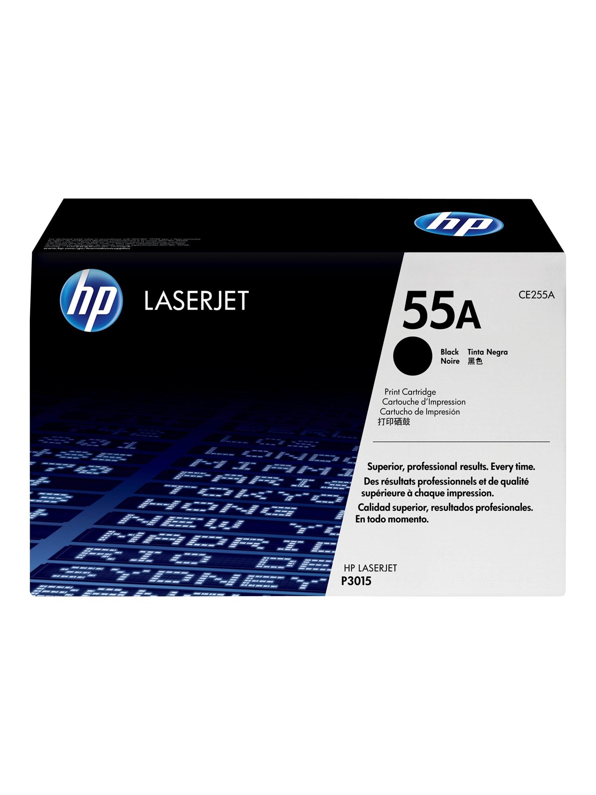 HP 55A / CE255A - Black Laser Toner - Lasertoner Sort, Printerpatron Og Toner