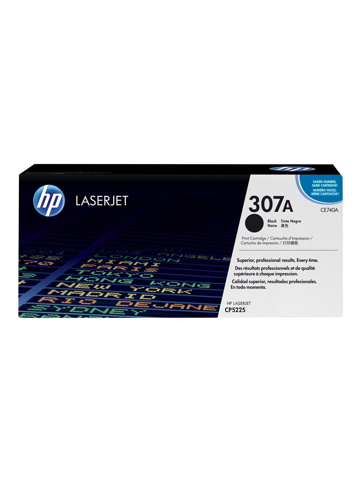 HP 307A / CE740A Black Toner - Lasertoner Sort, Printerpatron Og Toner