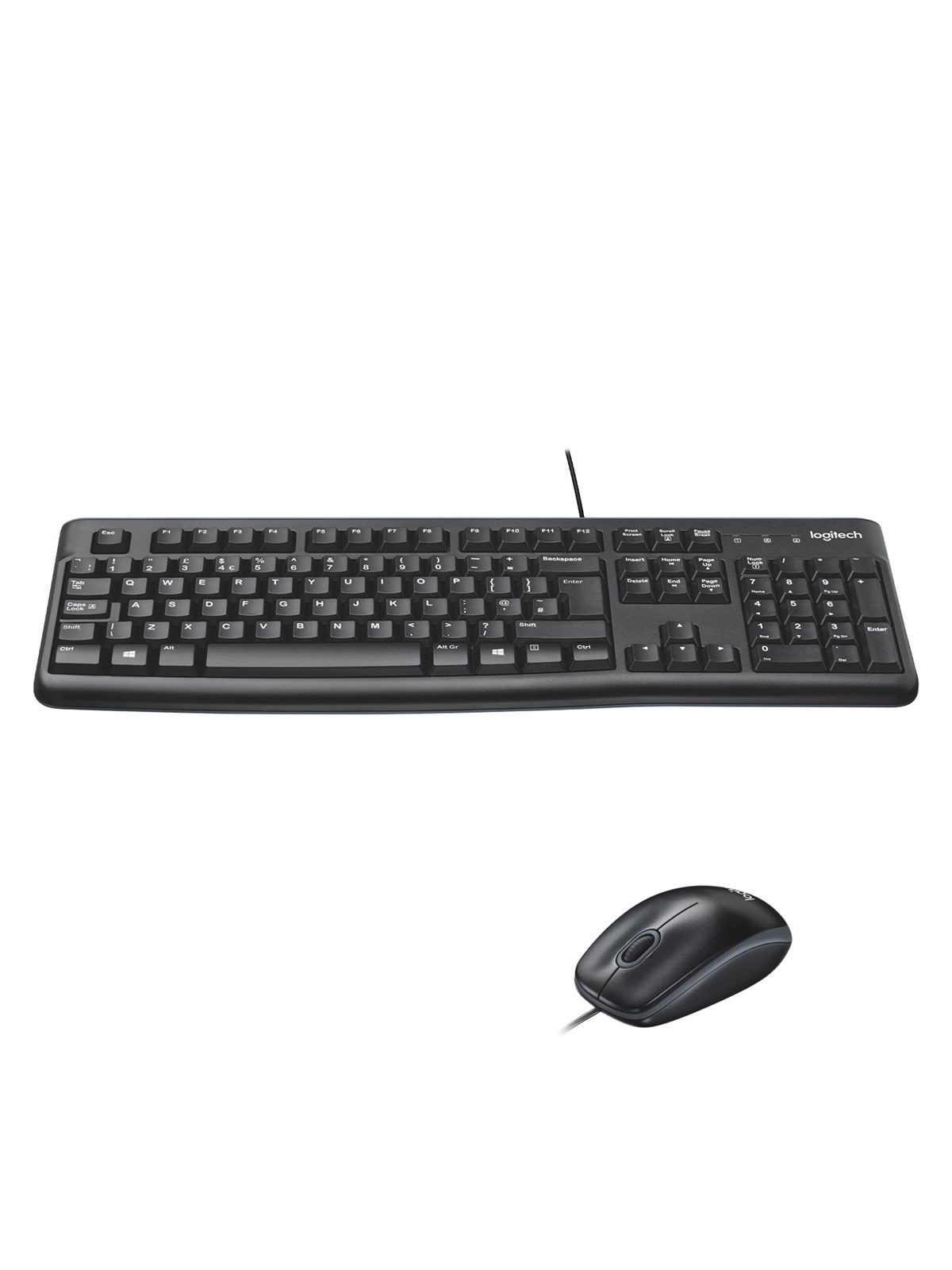 Logitech MK120 Desktop - ND - Tastatur & Mus sæt - Nordisk - Sort, Tastatur