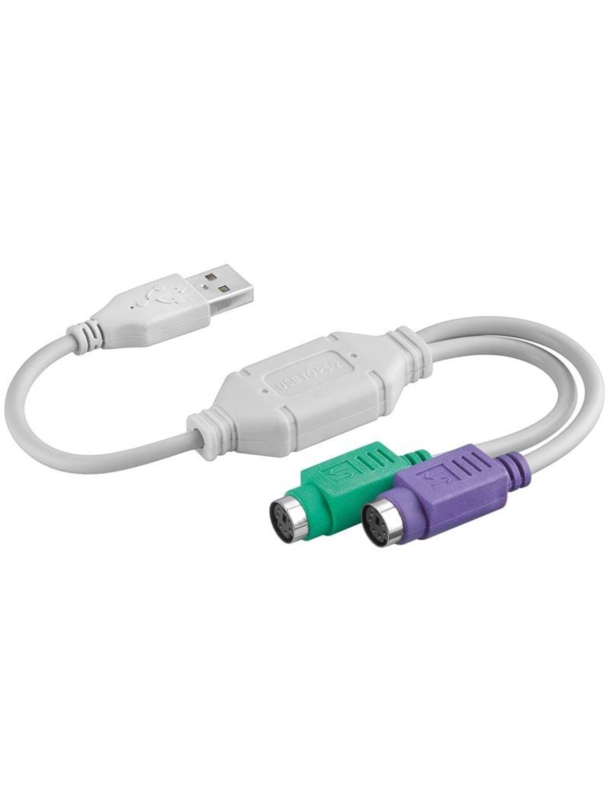 Pro USB adapter - USB - 2 x PS/2, Ps2-kabel