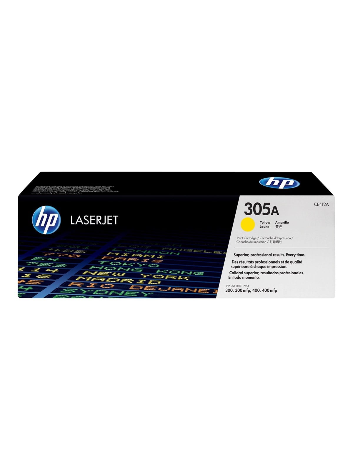 HP 305A / CE412A Yellow Toner - Lasertoner Gul, Printerpatron Og Toner