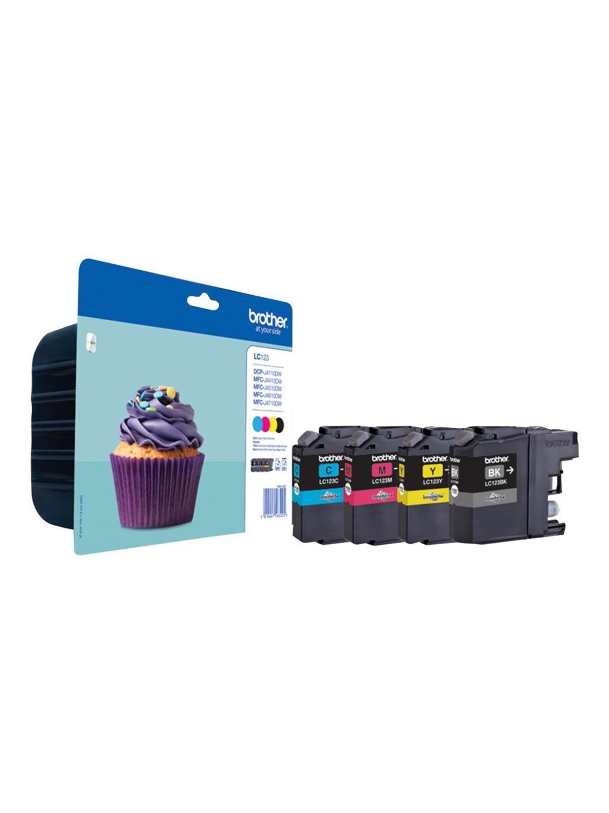 Brother LC123VALBP / LC 123VALBP 4-Pack High Capacity - Blækpatron Cyan
