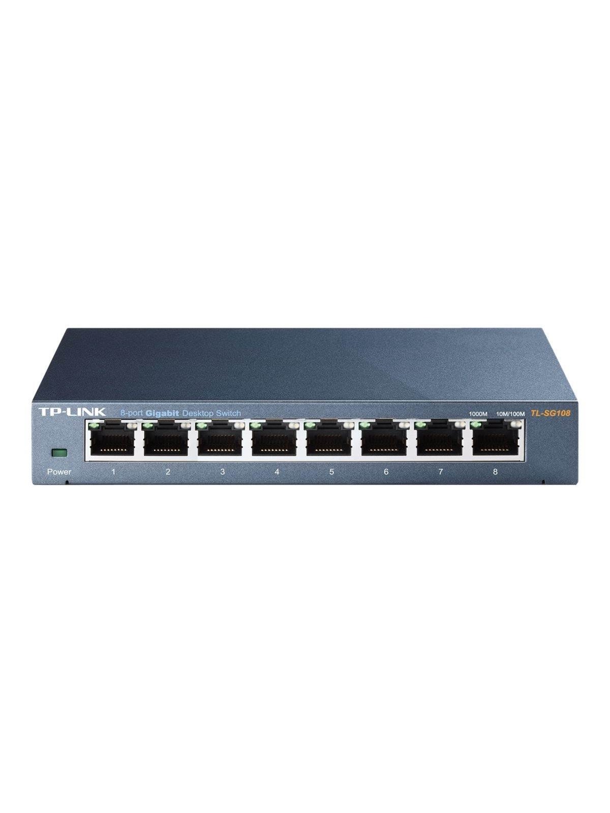 TP-Link TL-SG108 8-Port 10/100/1000Mbps Desktop Switch, Switch