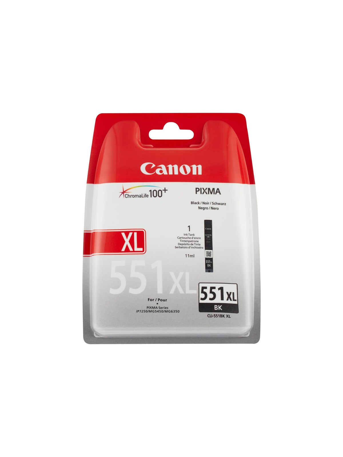 Canon CLI-551XL / 6443B001 High Black - Blækpatron Sort, Printerpatron Og Toner