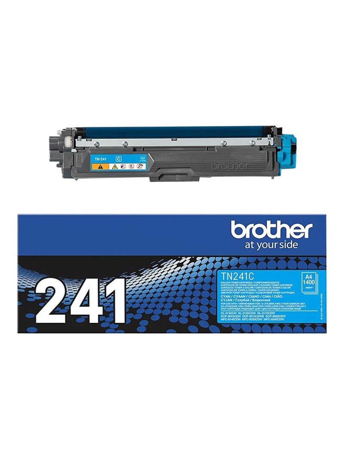 Brother TN241C / TN 241C Cyan Toner - Lasertoner Cyan, Printerpatron Og Toner