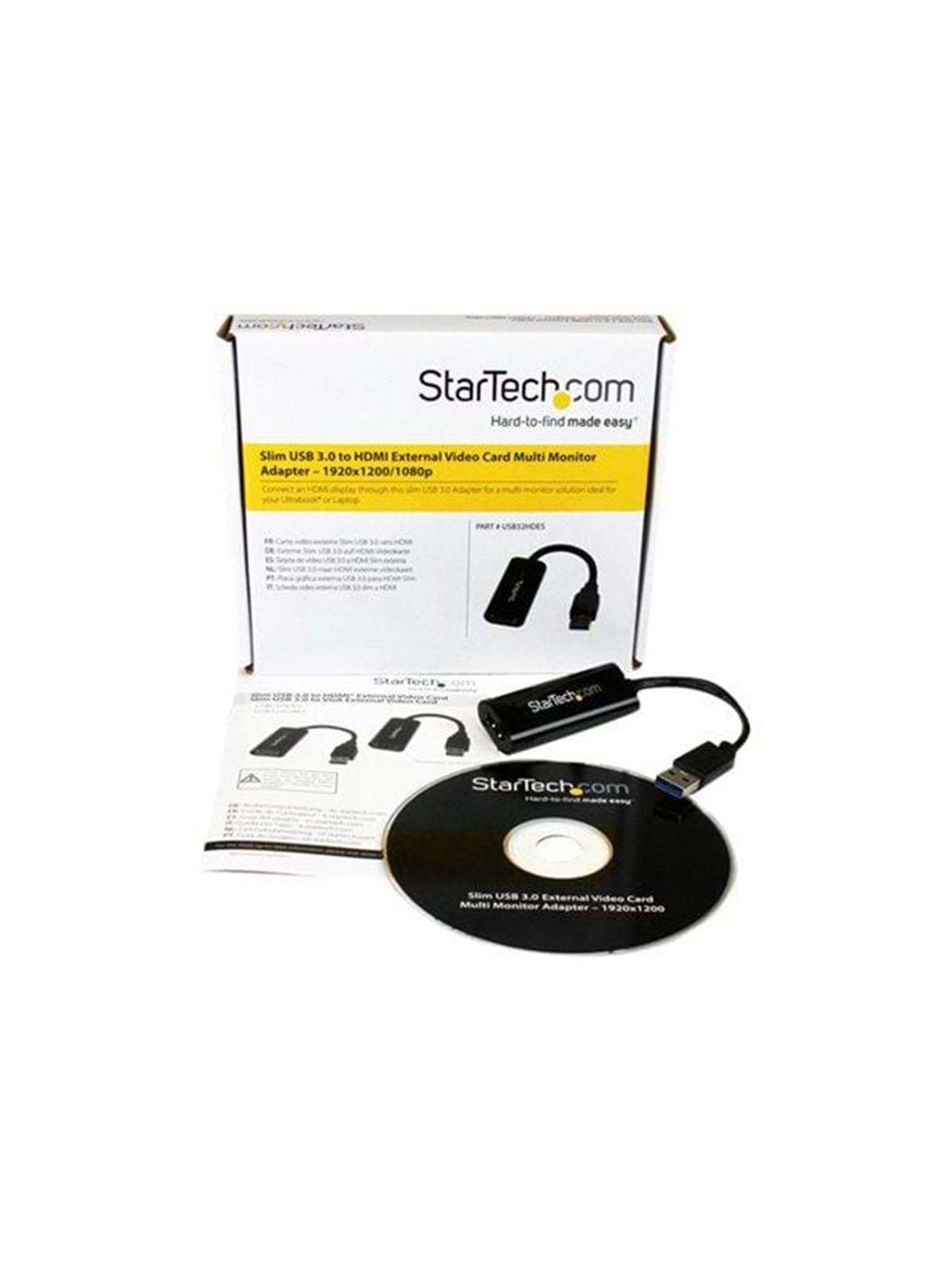 StarTech.com Slim USB 3.0 to HDMI Extern, Skærmkabel