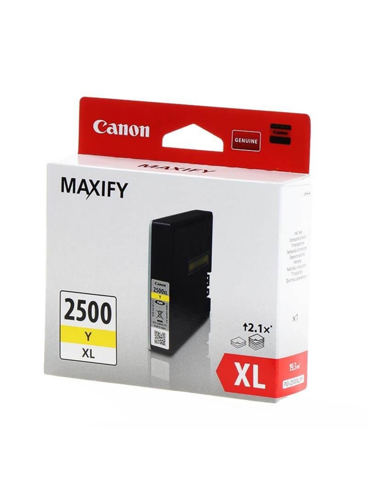 Canon PGI-2500XL / 9267B001 High Yellow, Printerpatron Og Toner