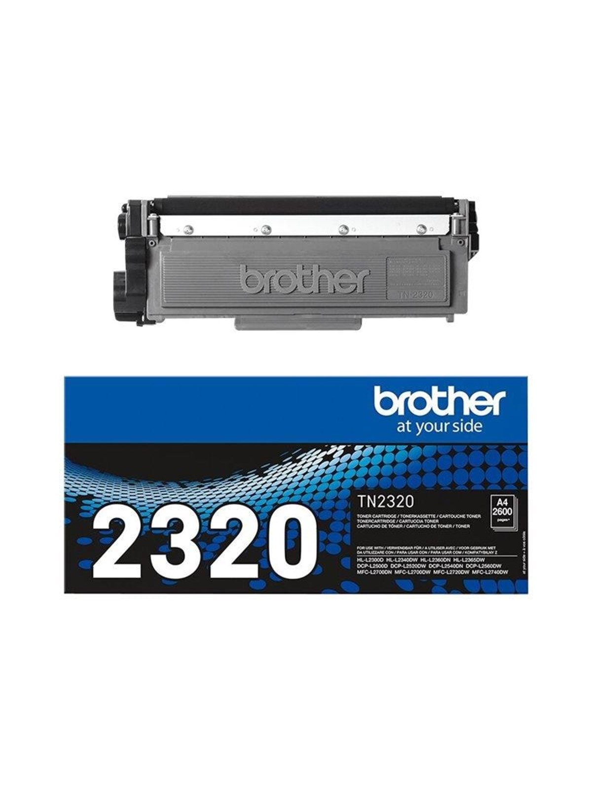 Brother TN2320 / TN 2320 Black Toner, Printerpatron Og Toner