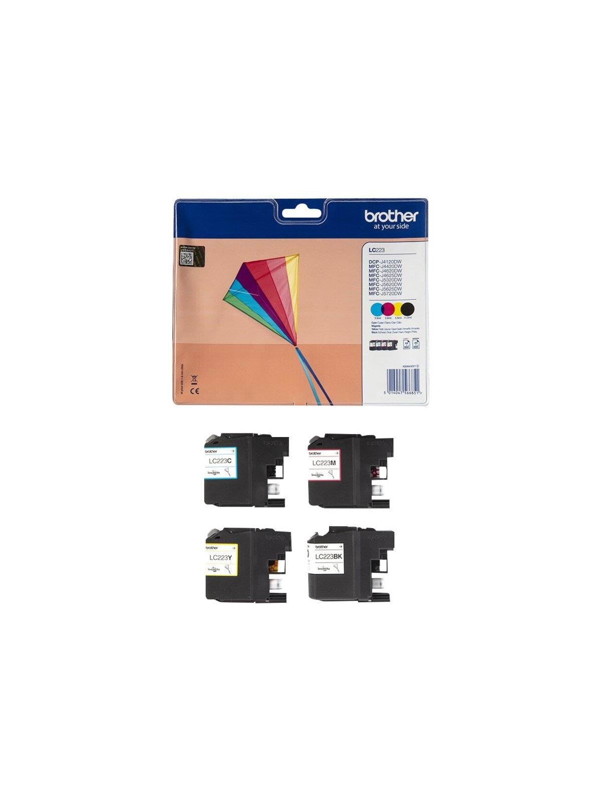Brother LC223VALBP / LC 223VALBP 4-Pack, Printerpatron Og Toner