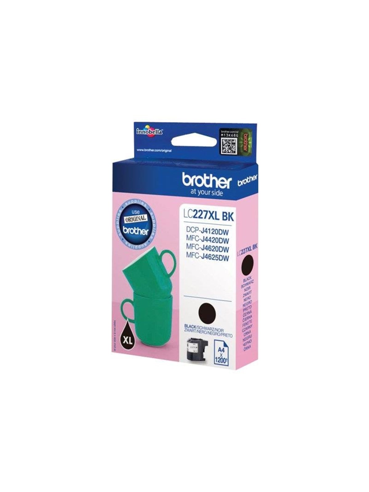 Brother LC227XLBK / LC 227XLBK Black Ink, Printerpatron Og Toner