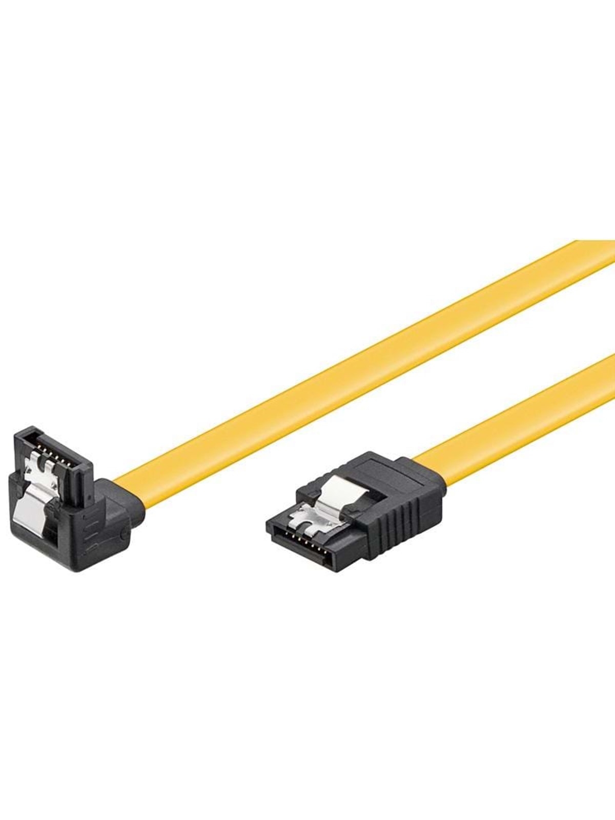 Pro SATA Cable - 1 x 90° - Yellow - 0.30m, Sata Kabel