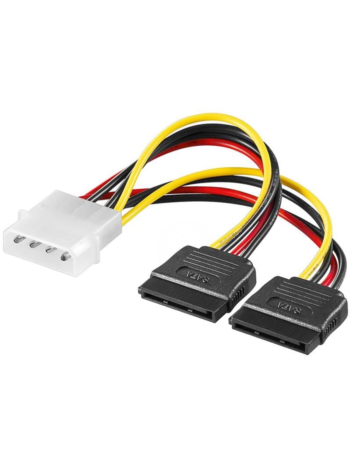 Pro SATA Power Cable x2 - 0.13m, Sata Kabel