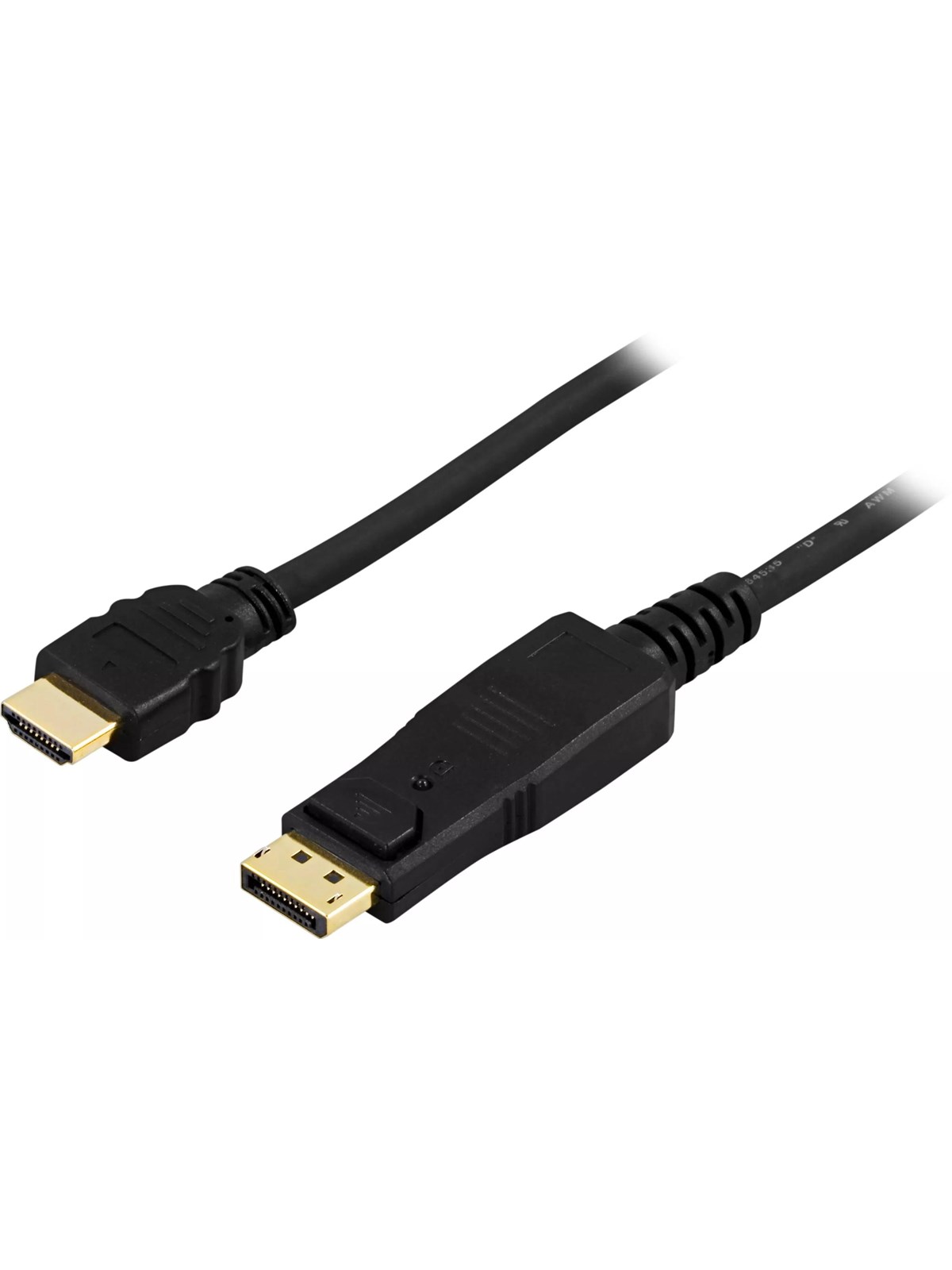 Pro DisplayPort 1.2 - HDMI 1.4 - 2m - Sort, Skærmkabel