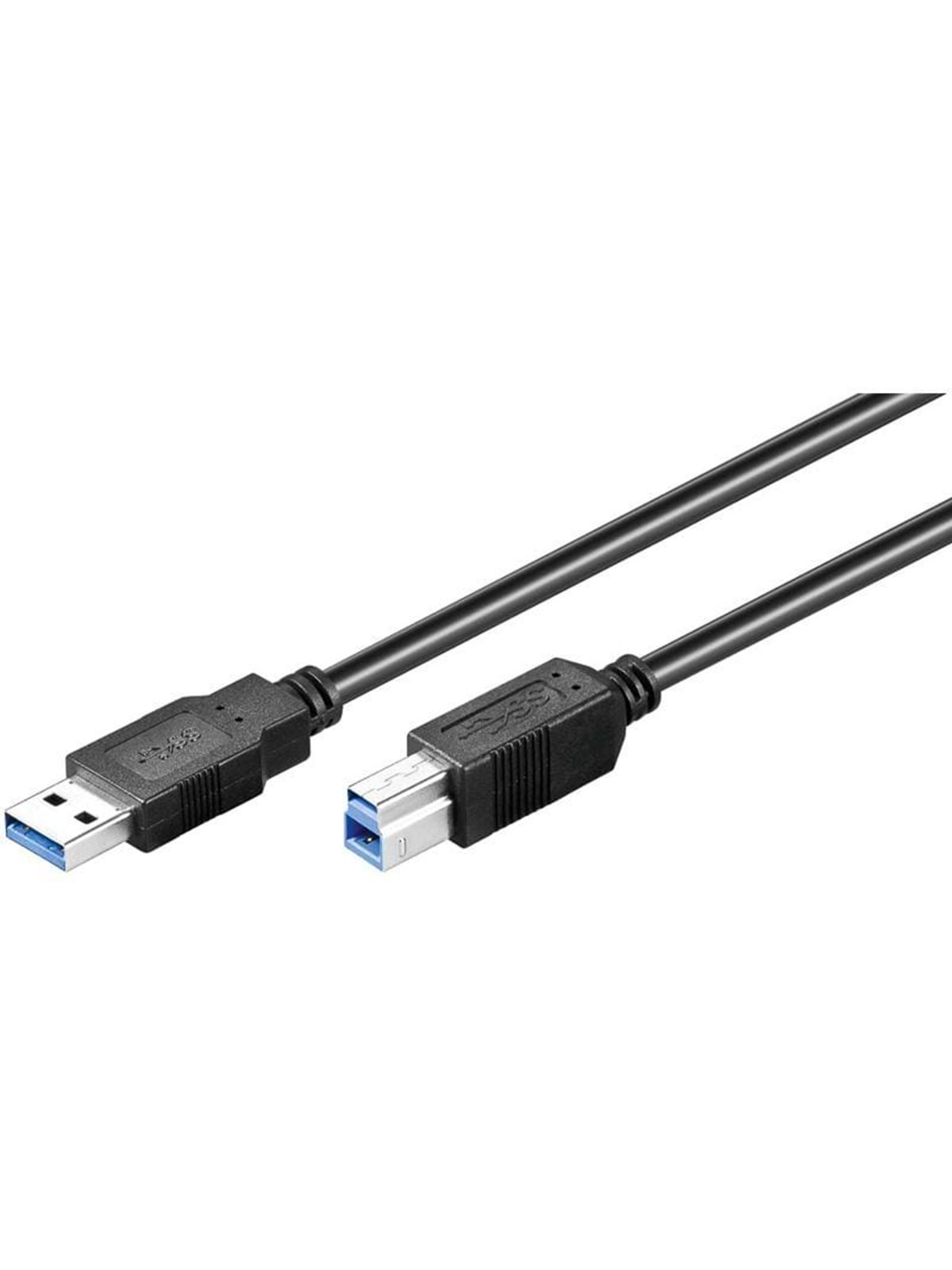 Pro USB-A USB-B 3.0 - 3m - Sort, Usb Kabel