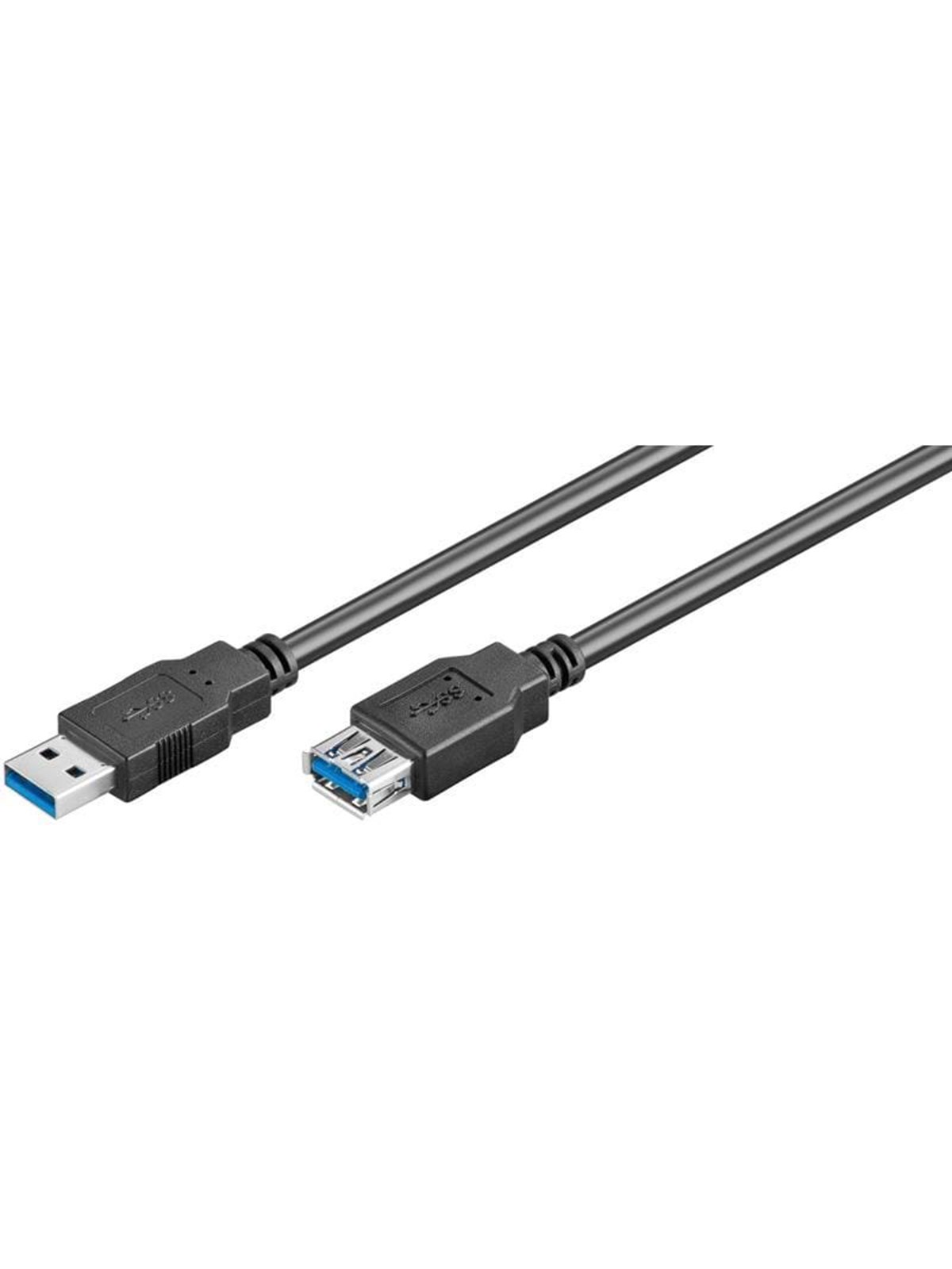 Pro USB-A USB-A - 1.8m - Sort, Usb Kabel
