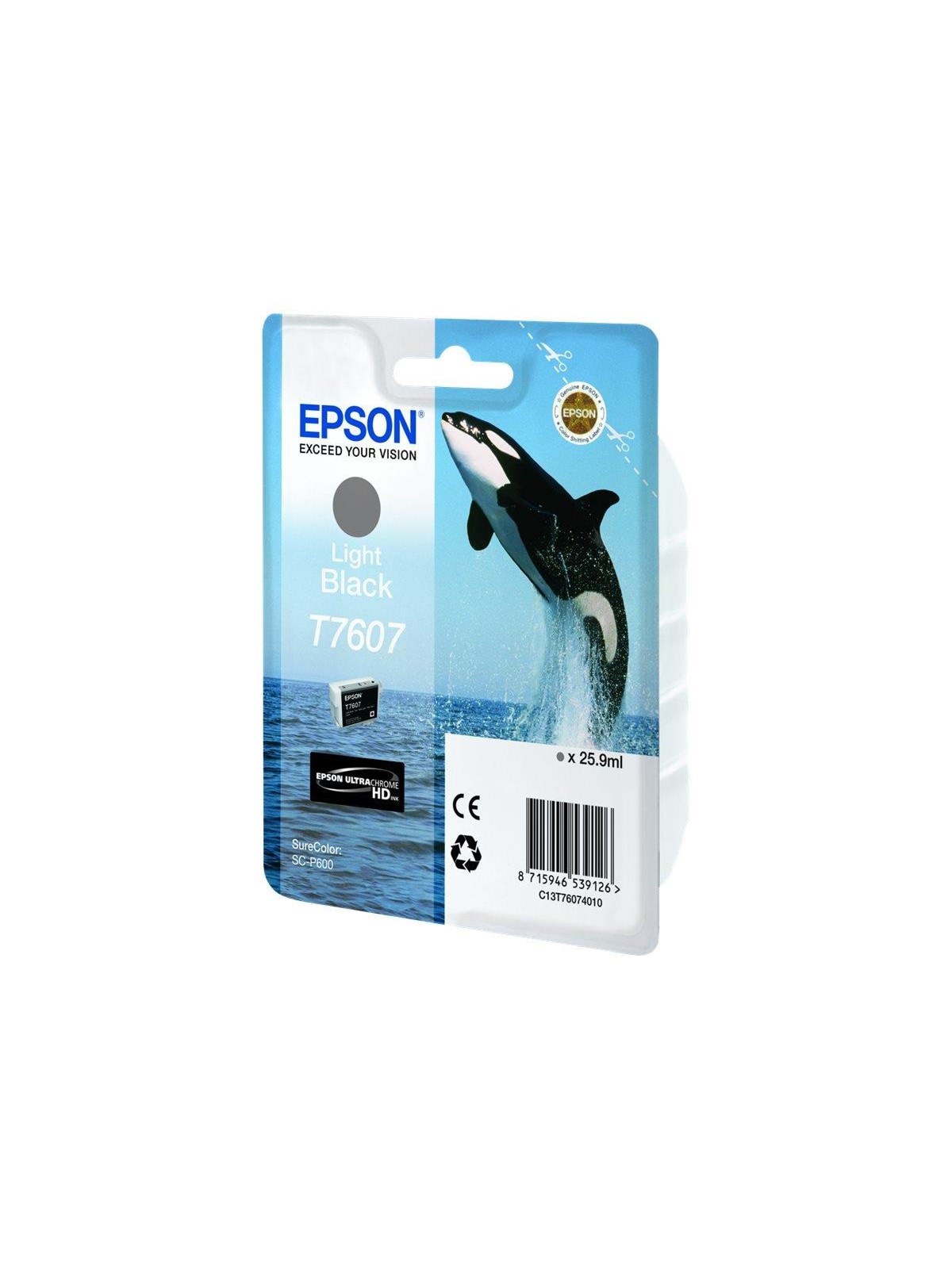 Epson T7607 - Light Black Ink, Printerpatron Og Toner