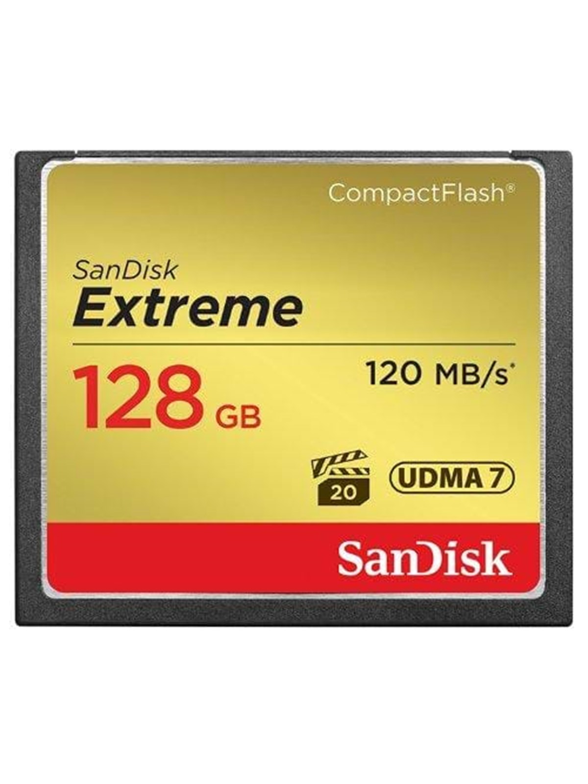 SANDISK Extreme CF- 120MB/s - 128GB, Hukommelseskort