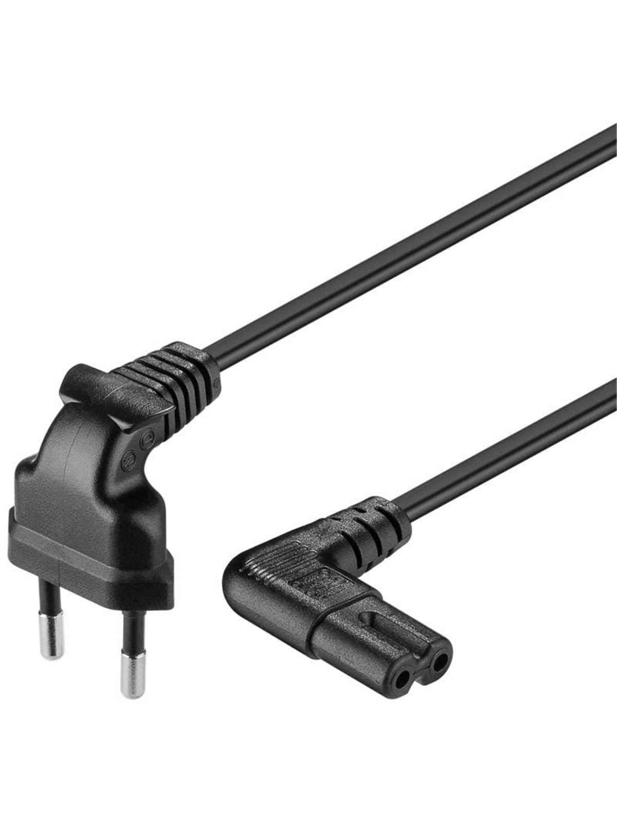 Pro Power cable C7 - 5 m - Sort - 90°, Strømkabel