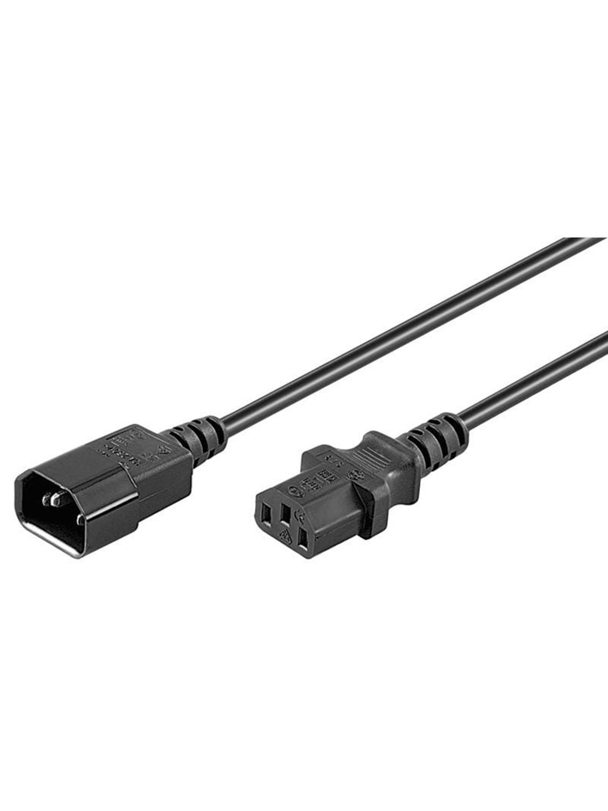 Pro Power cable C14 - C13 - Sort - 5 m, Strømkabel