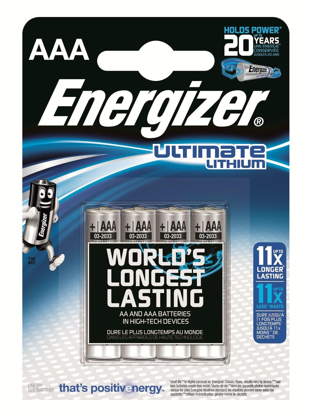 Energizer Battery Ultimate Lithium åA (4-pack), Batteri