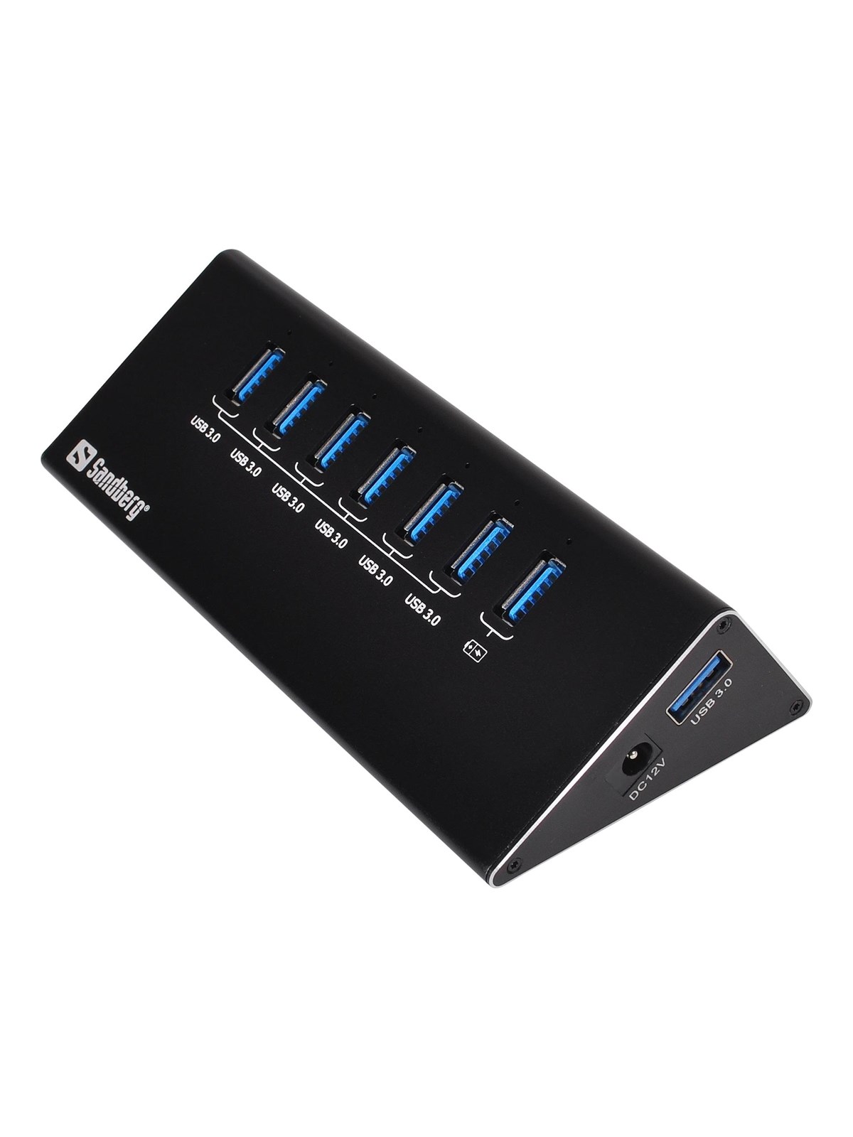 Sandberg 7-Port USB 3.0 Hub USB hub - USB 3.0 - 7 ports - Sort, Usb Hub