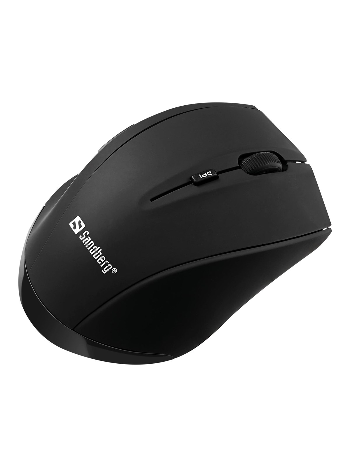 Sandberg Pro Wireless - Mus - 5 knapper - Sort, Mus