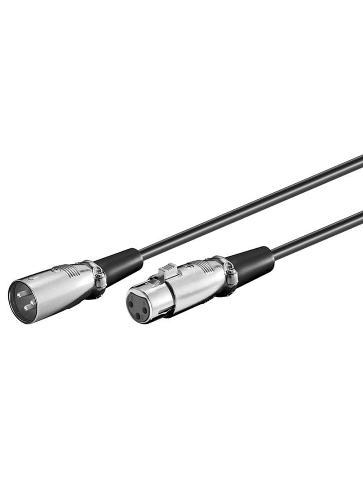 Pro XLR 3pins Cable - Black - 6m, Audiokabel