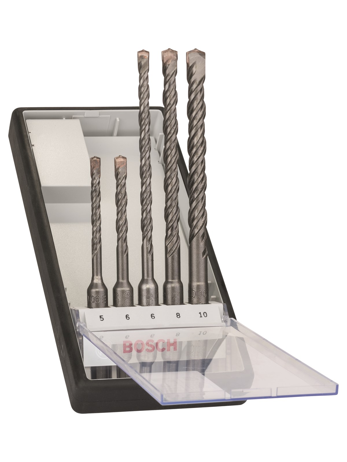 Bosch Robust Line hammerborsæt SDS plus-5 med 5 dele, Bor Og Bits