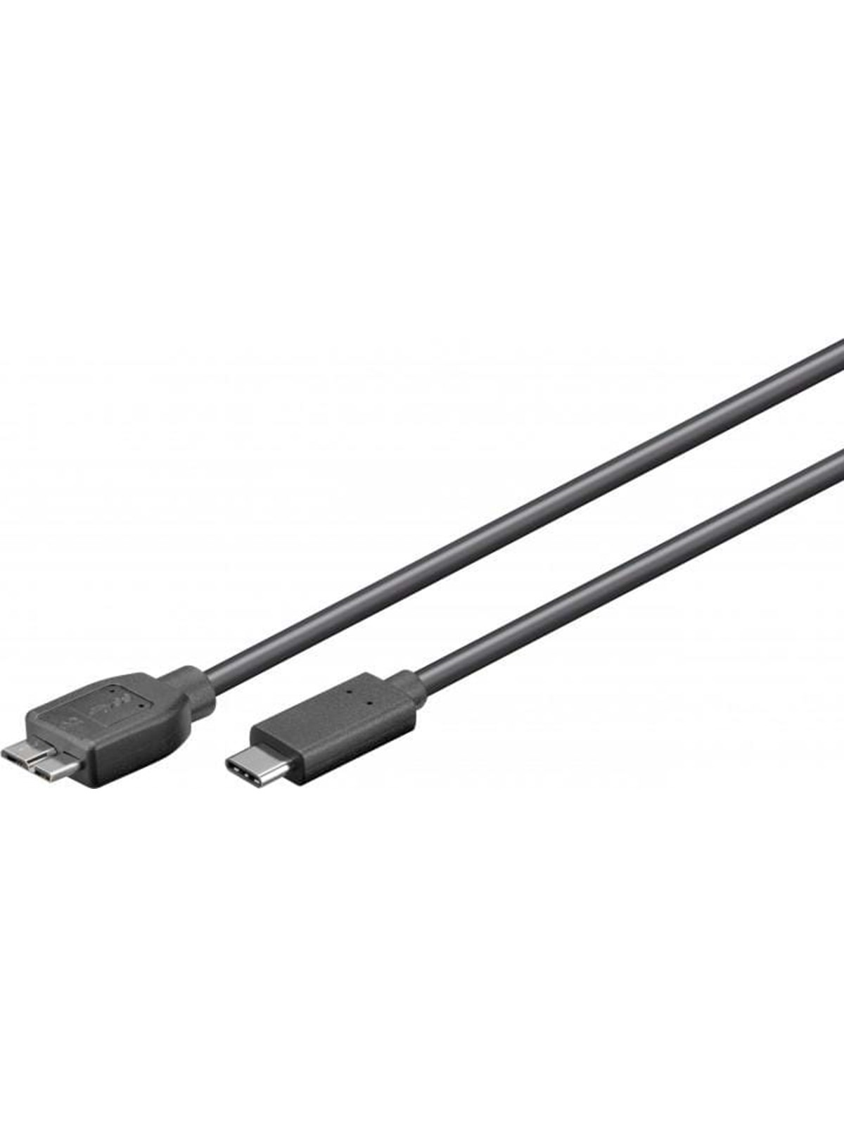Pro USB-C USB Micro-B 3.0 - 0.6m - Sort, Usb Kabel