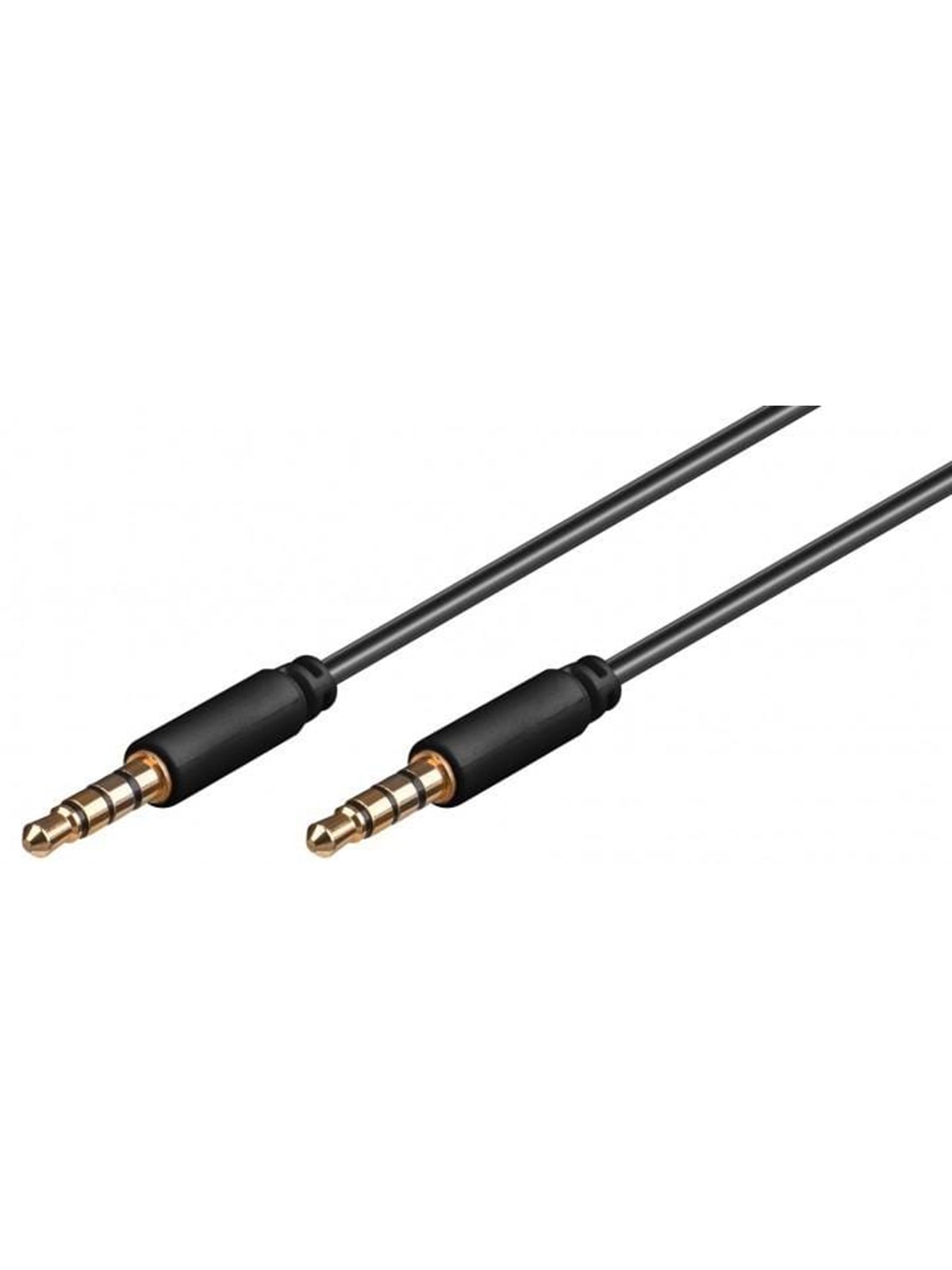 Pro MiniJack 3.5mm Slim 4P - Bk - 2m, Audiokabel