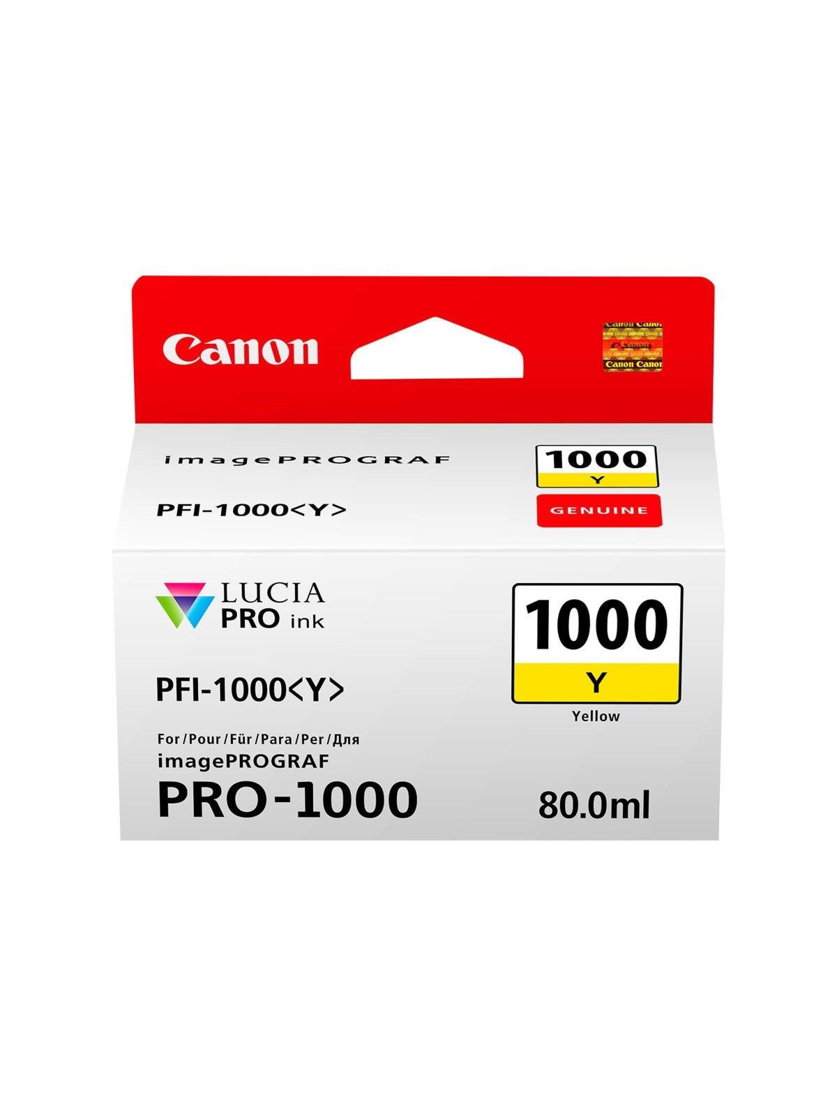 Canon PFI-1000 / 0549C001 Yellow, Printerpatron Og Toner