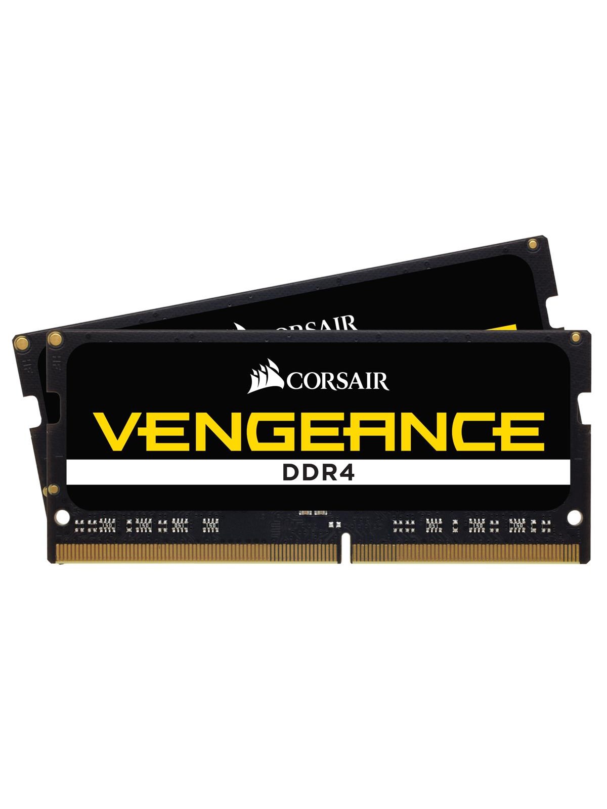 Corsair Vengeance SODIMM DDR4-2666 - 16GB - CL18 - Dual Channel (2 pcs) - Sort