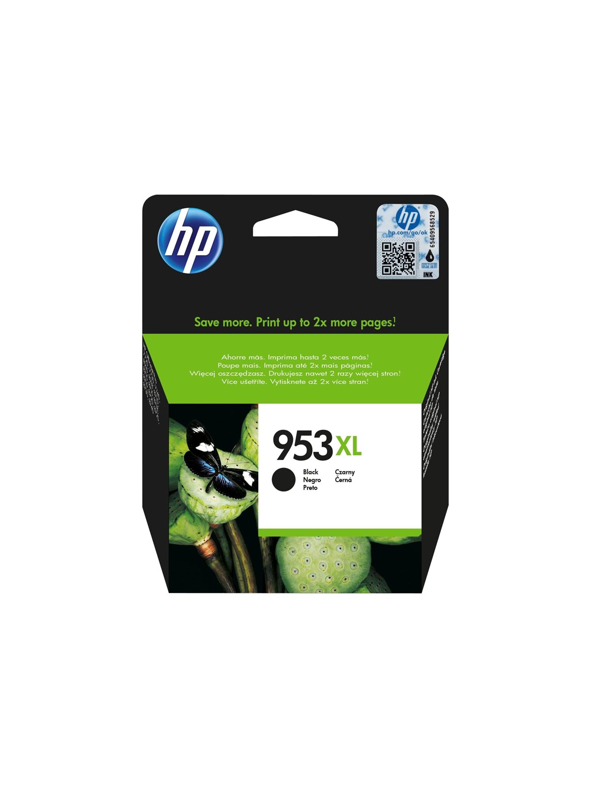 HP 953XL / L0S70æ High Capacity Black Ink, Printerpatron Og Toner