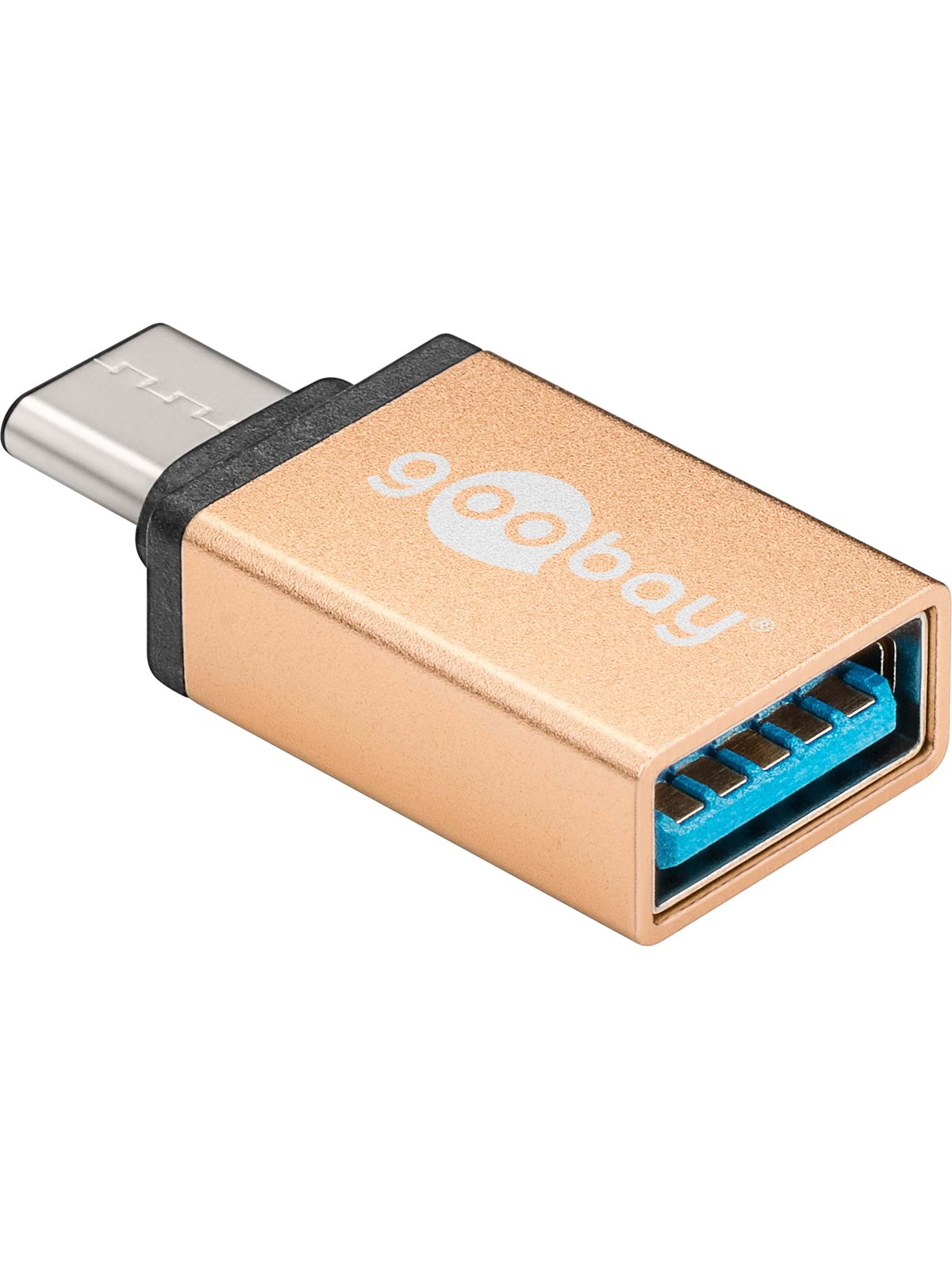Pro USB 3.1 C - USB 3 A adapter - Gold, Usb Kabel