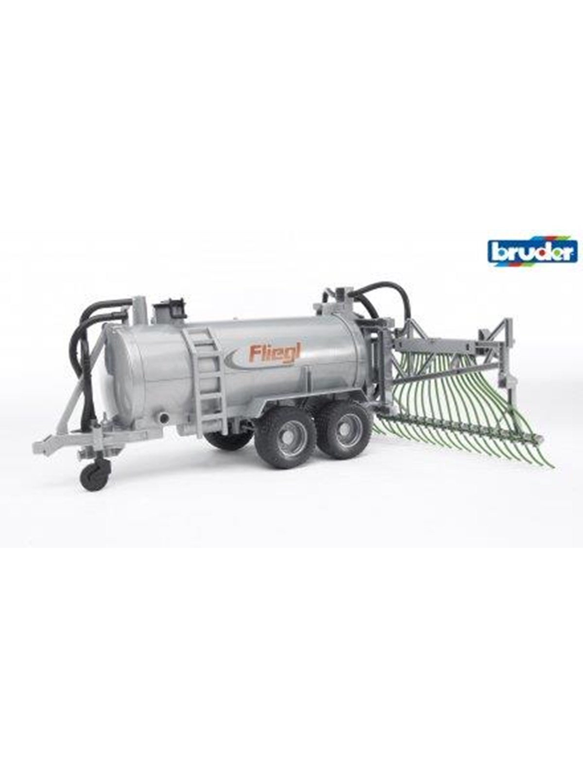 Bruder Fliegl barrel trailer with spread tubes, Legetøjsbil