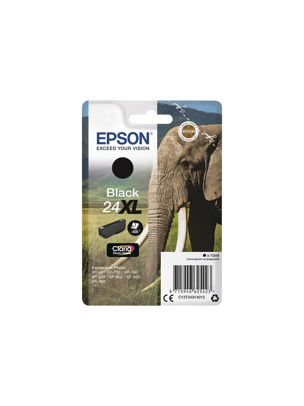 Epson 24XL - Black Ink, Printerpatron Og Toner