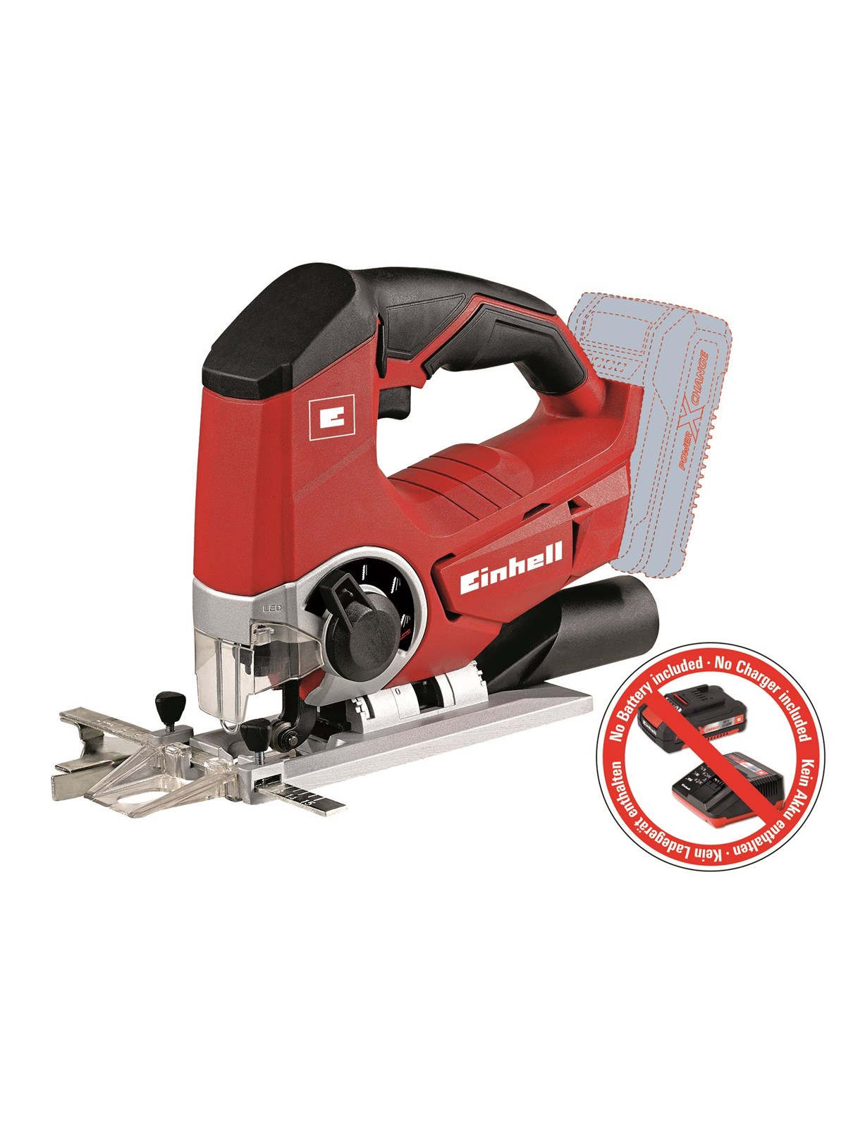 Einhell TE-JS 18 akku stiksav 18V u/batteri og lader., Stiksav