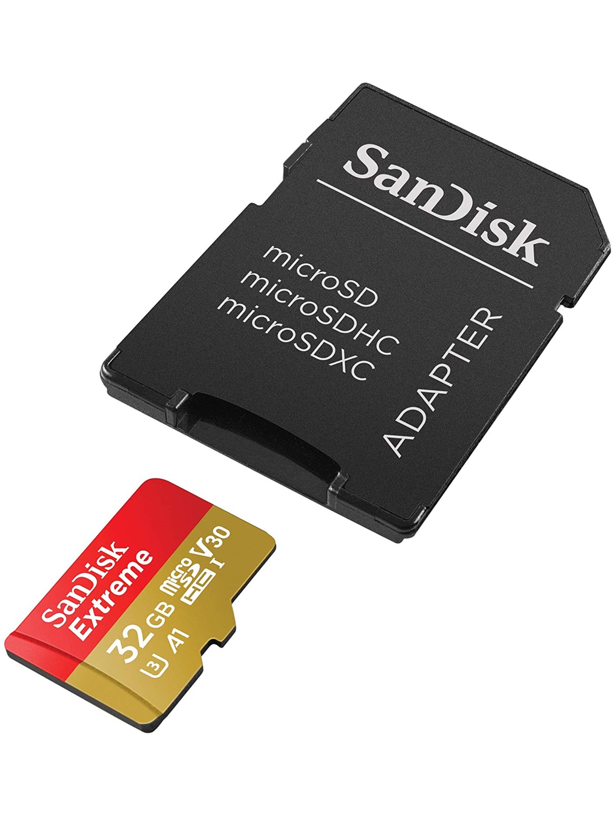 SANDISK Extreme MicroSD/SD - 100MB/s - 32GB, Hukommelseskort