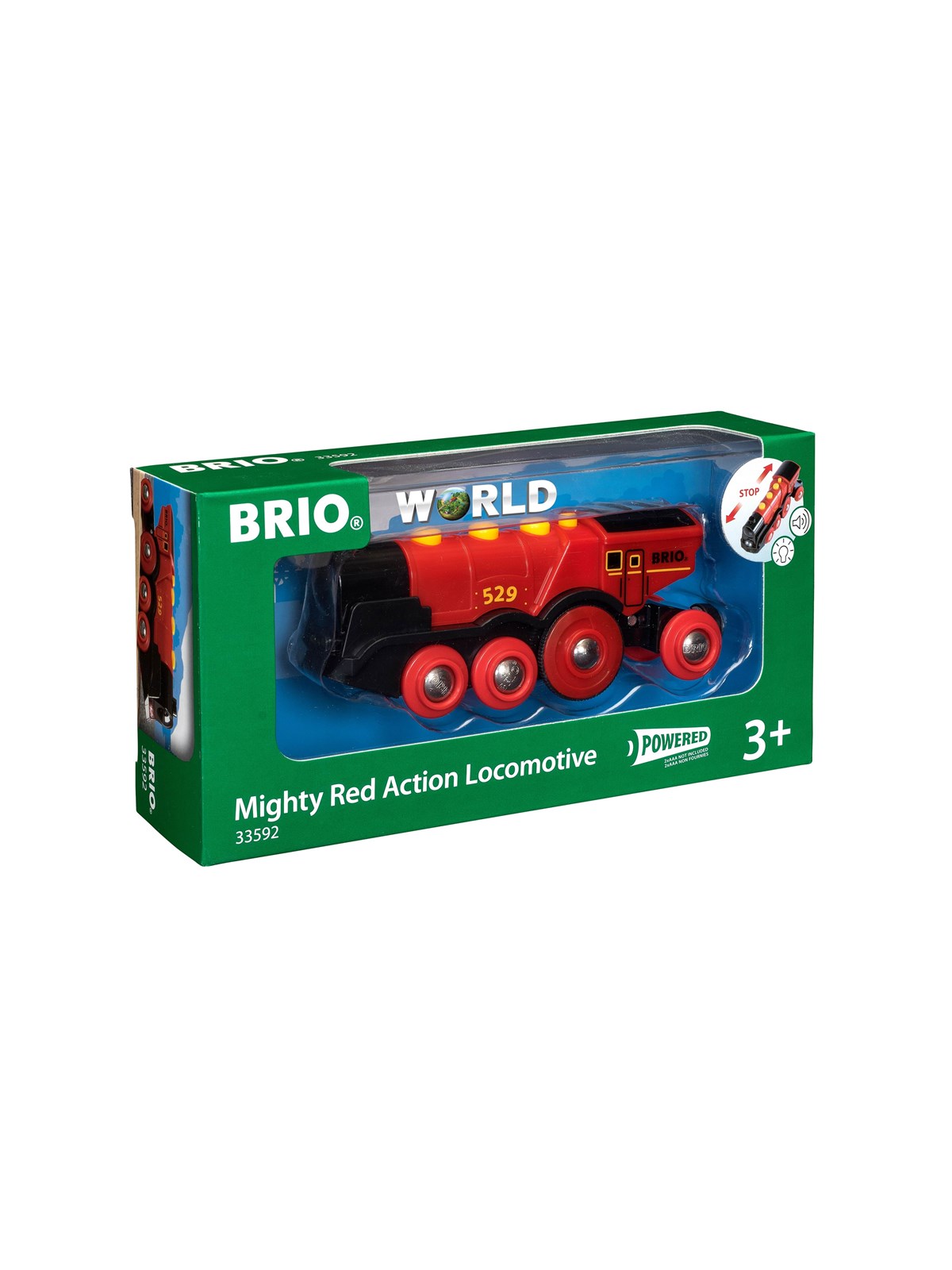 Brio Stort, rødt lokomotiv, B/O, Brio Tog