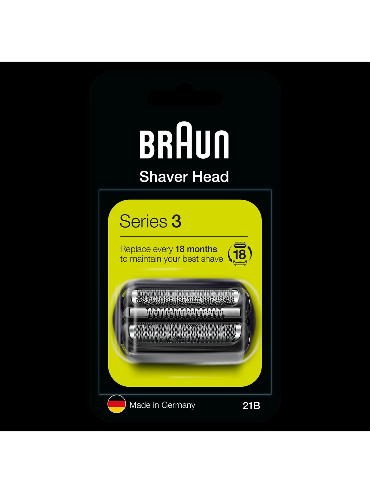 Braun Tilbehør Series 3 21B Udskifteligt Barberhoved, Barbermaskine