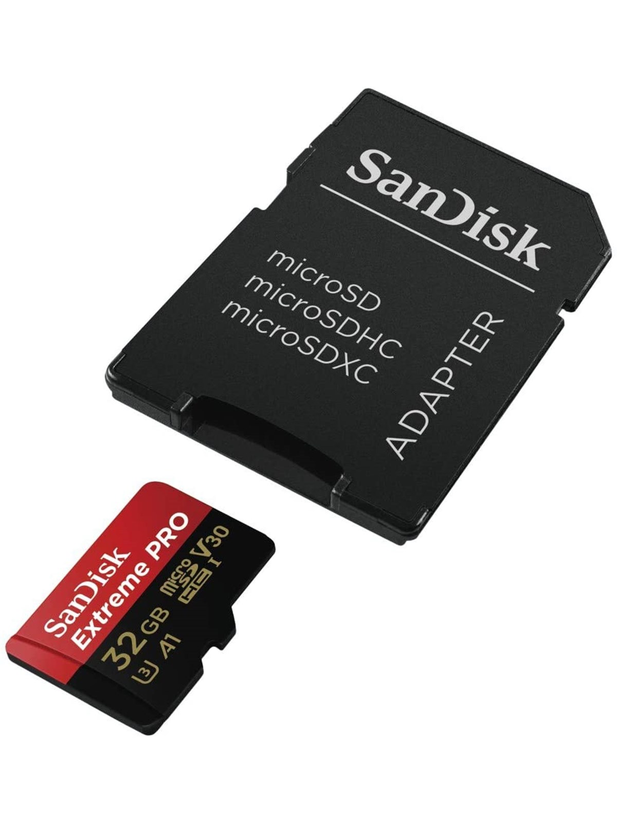 SANDISK Extreme Pro microSD/SD - 100MB/s - 32GB, Hukommelseskort
