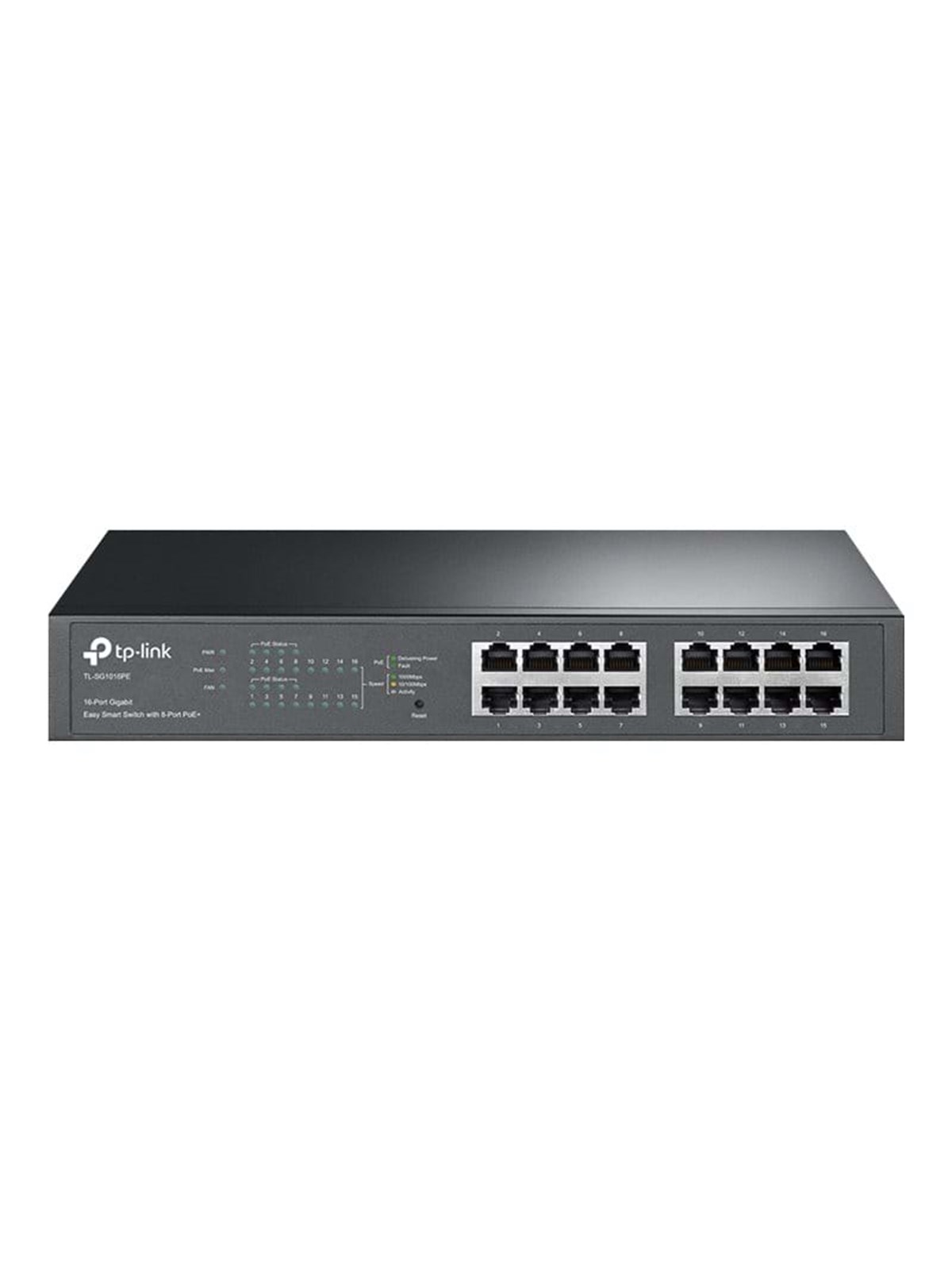 TP-Link TL-SG1016PE 16-Port Gigabit Easy Smart Switch with 8-Port Pø+, Switch