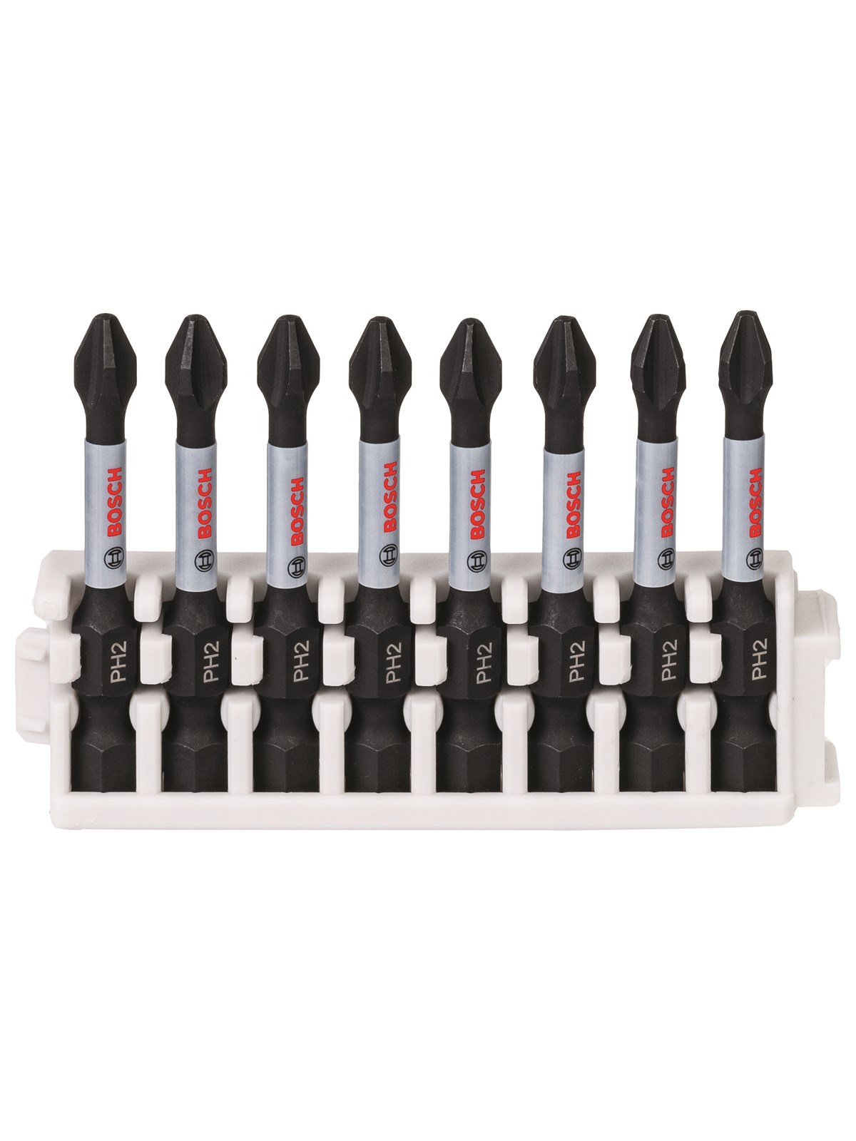 Bosch Impact Control-skruetrækker bitsæt, 8 dele, 8xPH2, Bor Og Bits