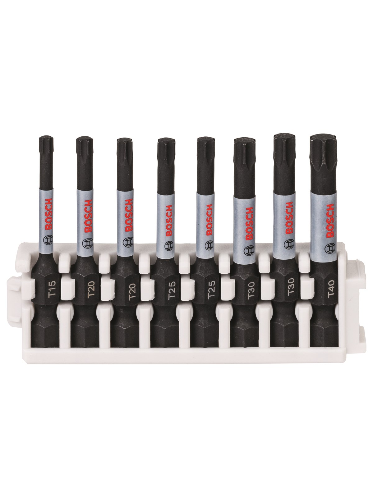 Bosch Impact Control-skruetrækker bitsæt, 8 dele, 1xT15;2xT20;2xT25;2xT30;1xT40
